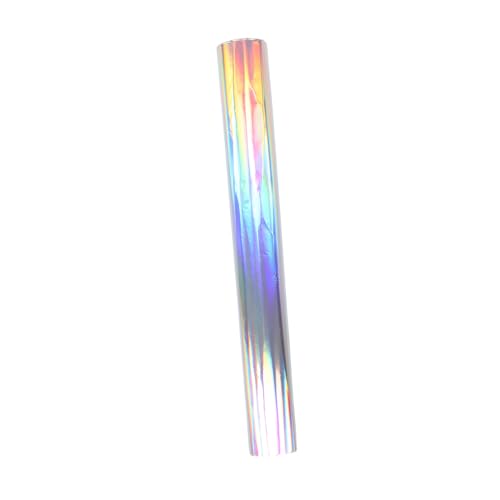 DOITOOL Papier Bunte Reflektierende Druckfolie Regenbogen Fensterfolie Schillerndes Geschenkpapier Selbstklebende Fensterfolie Regenbogen Fenster Sichtschutzfolie Chamäleon Vinyl von DOITOOL