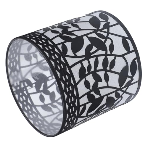 DOITOOL Schlafzimmer schmiedeeiserner Lampenschirm kleiner weißer Lampenschirm Grün LED kinderzimmer lampen kinderzimmerlampe Zubehör für Hängelampenabdeckung Lichtabdeckungszubehör Black von DOITOOL