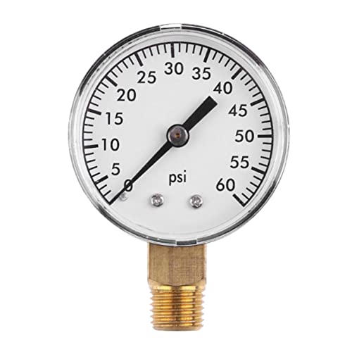 DOITOOL Vakuummanometer 0 60 PSI Für Luftkompressor Präziser Druckmesser Für Wasser Ö Und Gas Hochwertiges Vakuum Gauge Für Zuverlässige Messungen von DOITOOL