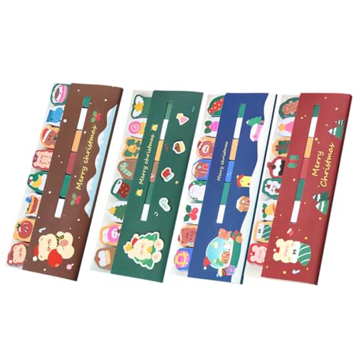 DOITOOL Weihnachts Haftnotizen für Schüler Selbstklebende Niedliche Cartoon Page Marker mit Fröhlichen Motiven Praktische Kleine Notizzettel Markieren Klassifizieren und Organisieren von DOITOOL Weihnachts Haftnotizen für Schüler Selbstklebende Niedliche Cartoon Page Marker mit Fröhlichen Motiven Praktische Kleine Notizzettel Markieren Klassifizieren und Organisieren von von DOITOOL