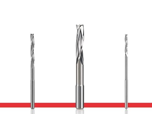 Dreizahnfräser für Schaumstoff - d 3mm, D 3mm, SL 20mm, GL 75mm, FS 45mm von DOLD Mechatronik