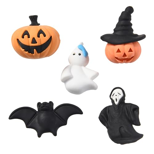 DOMG 3D-Halloween-Radiergummis für Kinder, niedlicher Mini-Kürbis-Geist, Fledermaus-Radierer, Großpackung für Halloween, Partygeschenke, Geschenktütenfüller, Geschenke, 25 Stück von DOMG