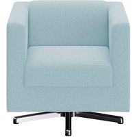 DOMO Collection Sessel BOB hellblau silber Stoff von DOMO Collection