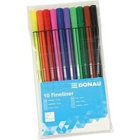 DONAU Fineliner farbsortiert 0,4 mm, 10 St. von DONAU