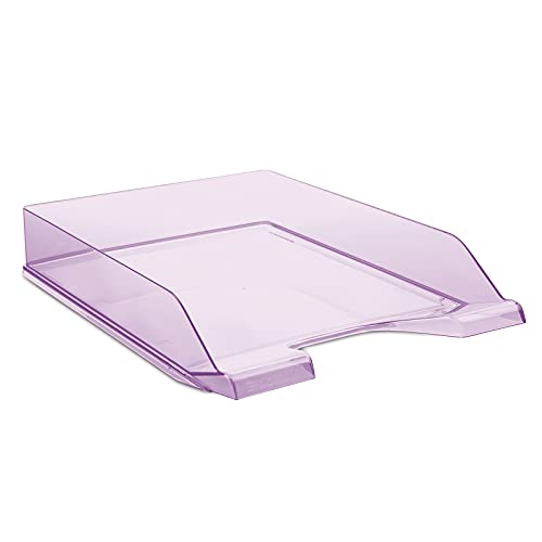 DONAU 7470001PL-23 Briefablage, Polystyrol, A4, Standard, violett von DONAU