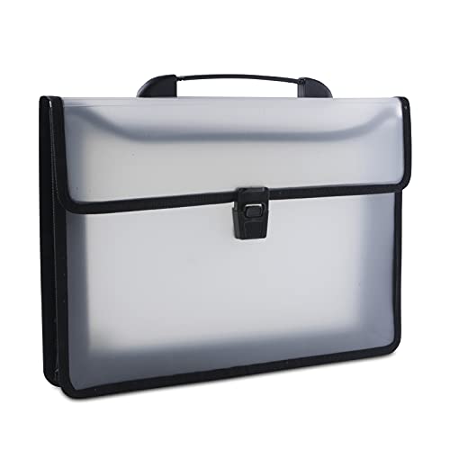 DONAU 8546001PL-00 Fächermappe mit 2 Taschen, PP, A4 mit Griff, transparent DONAU 8546001PL-00 Fächermappe mit 2 Taschen, PP, A4 mit Griff, transparent von DONAU