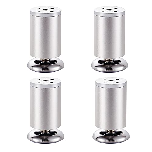 DONGGANSHI Höhenverstellbare Möbelbeine, Ersatzbeine aus Metall, rutschfeste Tischbeine, 4er-Set, für Sofa, Schrank, Fernsehschrank, Bücherregal usw., mit Schrauben (8 cm) von DONGGANSHI