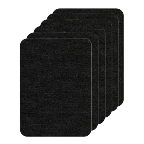 Stoff-Reparaturflicken, 6 Stück Selbstklebende Stoff Reparatur Patches, 10x15cm, Leinenstoff Reparaturaufkleber für Autositze, Vorhang, Kopfteile, Möbel, Sofa von DONGKER