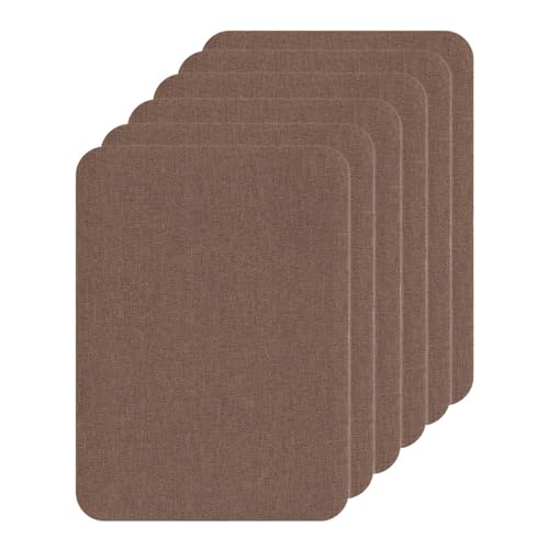 Stoff-Reparaturflicken, 6 Stück Selbstklebende Stoff Reparatur Patches, 10x15cm, Leinenstoff Reparaturaufkleber für Autositze, Vorhang, Kopfteile, Möbel, Sofa von DONGKER