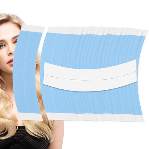 60 Stück Tape Kleber Extensions,Klebeband für Perücken Wasserdichtes,Perücken Kleber Toupet,Doppelseitiges Klebeband für Perücken Unsichtbar,Extra Stark Unsichtbar Wig Glue Tape für Spitzenperücken von DONOONIS