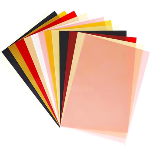 100 Blatt Transparentpapier, Seidenpapier Bunt A4, Transparentpapier Bedruckbar 100g/m², Pauspapier, Pergamentpapier zum Bedrucken, Abpauspapier, Durchsichtiges Papier für Laternen, Verpacken 100 Blatt Transparentpapier, Seidenpapier Bunt A4, Transparentpapier Bedruckbar 100g/m², Pauspapier, Pergamentpapier zum Bedrucken, Abpauspapier, Durchsichtiges Papier für Laternen, Verpacken von DONQTWAY