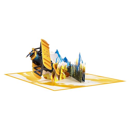 DOSERTY 3D Flugzeug Popup Geburtstagskarte Für Männer Für Ehemann Dad Sohn Opa Mit Umschlag Für Den Vatertag DOSERTY 3D Flugzeug Popup Geburtstagskarte Für Männer Für Ehemann Dad Sohn Opa Mit Umschlag Für Den Vatertag von DOSERTY