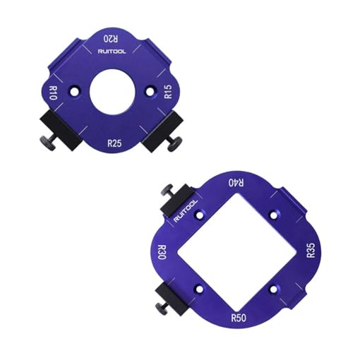 DOUDINGMAO Vorlagen für runde Ecken, 10/15/20/25 mm, Holzfräser für Holzbearbeitungswerkzeug, starke Ecken, hohe Genauigkeit, runde Ecken von DOUDINGMAO