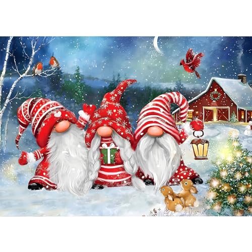 DPHERO 5D Diamond Painting Zwerge Diamant Painting Bilder Diamond Painting Erwachsene Weihnachten Diamond Painting Diamant Bilder Kinder DIY Cross Stickerei Malerei Kits Wand Dekor 30x40cm von DPHERO