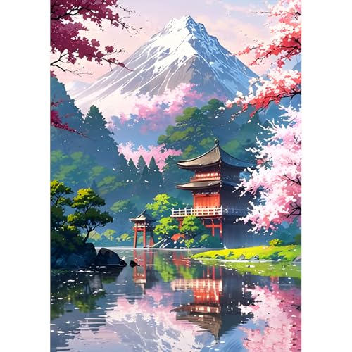 DPHERO DIY Verschneite Berge Diamant Painting Kits Bilder für Erwachsene Anfänger,5D Spiegelung Diamond Painting Set,DIY Runde Steine Diamant Kunst Kits, Baum Diamant Art für Zuhause Dekor 30x40 cm DPHERO DIY Verschneite Berge Diamant Painting Kits Bilder für Erwachsene Anfänger,5D Spiegelung Diamond Painting Set,DIY Runde Steine Diamant Kunst Kits, Baum Diamant Art für Zuhause Dekor 30x40 cm von DPHERO