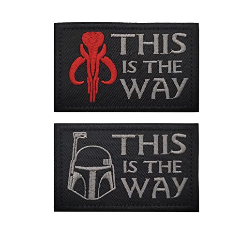 Militärische Patches, ''This is The Way'' taktische Moral-Patches, Stickabzeichen für Rucksack-Hutweste (#2) von DPOTCY