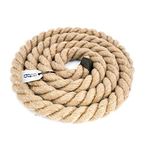 DQ-PP JUTESEIL | 10m | 36mm stark | Kordel Natur Braun Naturfasern | Jutekordel| Deko Seil | Dekokordel | DIY Dekoration | Makramee | Garten Jute Tau Seil Tauwerk Tauziehen Handlauf von DQ-PP