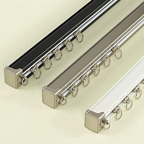 DQRMVV Hochbelastbare Aluminium-Gardinenschiene Mit Geräuschlos Gelagerten Rädern, Einzelne Vorhangschiene, Vorhang-Gleitschiene Für Privatsphäre, Raumteiler, Wohnzimmer(Size:2.70M,Color:Champagner) DQRMVV Hochbelastbare Aluminium-Gardinenschiene Mit Geräuschlos Gelagerten Rädern, Einzelne Vorhangschiene, Vorhang-Gleitschiene Für Privatsphäre, Raumteiler, Wohnzimmer(Size:2.70M,Color:Champagner) von DQRMVV