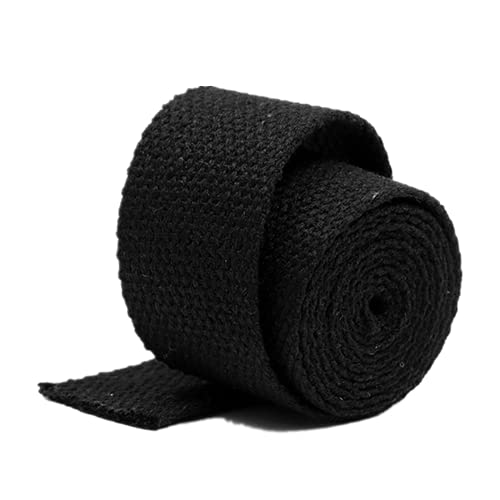 DQZRTUECA Nylon-Gurtband Baumwollgurtband for Taschen, Polstergurtband, strapazierfähiges Gurtband for Gepäck-/Frachtumreifung(Black,50 MM) von DQZRTUECA