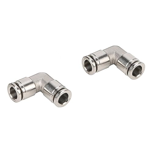 DQZRTUECA Pneumatisches Verbindungsrohr gerade durch, Pneumatische Luftschlaucharmaturen aus Edelstahl, Schnellkupplung aus Metall, Hochdruck-Rohrverbinder(Pv,10mm) von DQZRTUECA