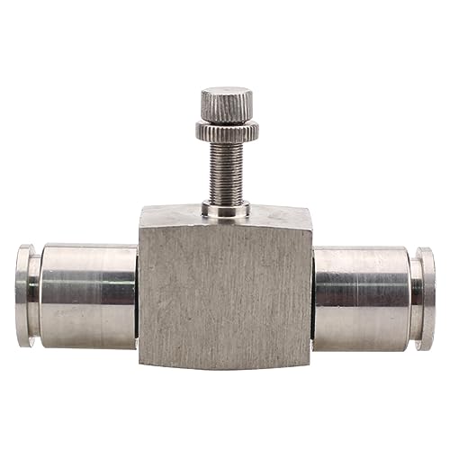 DQZRTUECA Pneumatisches Verbindungsrohr gerade durch, Pneumatische Luftschlaucharmaturen aus Edelstahl, Schnellkupplung aus Metall, Hochdruck-Rohrverbinder(Sa,10mm) von DQZRTUECA