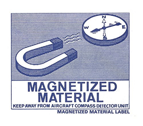 Zusatzaufkleber "MAGNETIZED MATERIAL" 500Stk. - 11,5x12,5cm Papieretikett von DR-Label