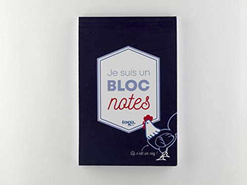 Toga Frenchy Notizblock, Papier, dreifarbig, 11,8 x 18 cm von Toga