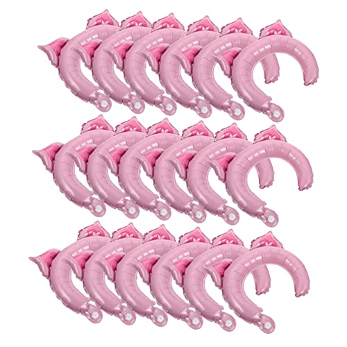 50 Stück Stirnband Aluminiumfolie Ballon Luftballon Tiere Luftballon Luftballons Stanzen Schwimmbad Cartoon-tierballons Hasen- Einhorn-luftballons Figur Blase Rosa DRESSOOS von DRESSOOS