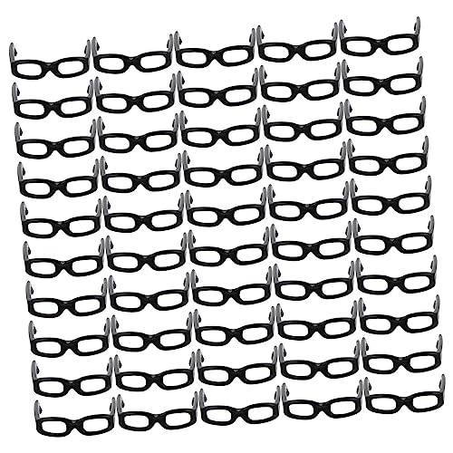 DRESSOOS 1 Packung Puppe Kopfhörer bastel Set für Craft Set laufstall Süß Zubehör Requisiten zum Ankleiden von Puppen Brille Plastik Black von DRESSOOS