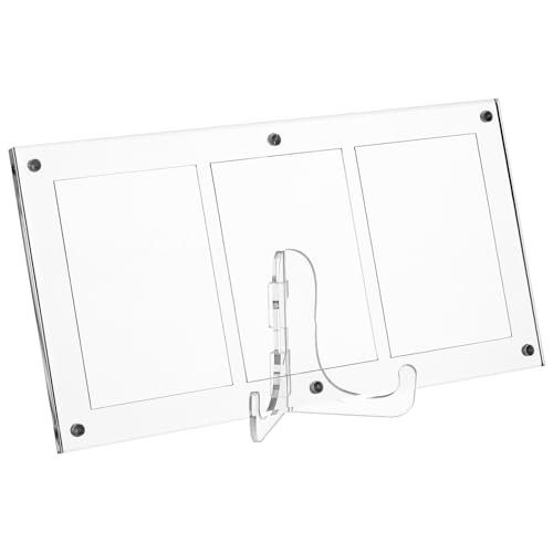 DRESSOOS 1 Satz Acrylstein Kartenständer Für Sportkarten Display-ständer Staffelei Stehen Karteninhaber Bilderständer Inhaber Von Baseballkarten Steht Für Anzeige Acrylständer Transparent von DRESSOOS