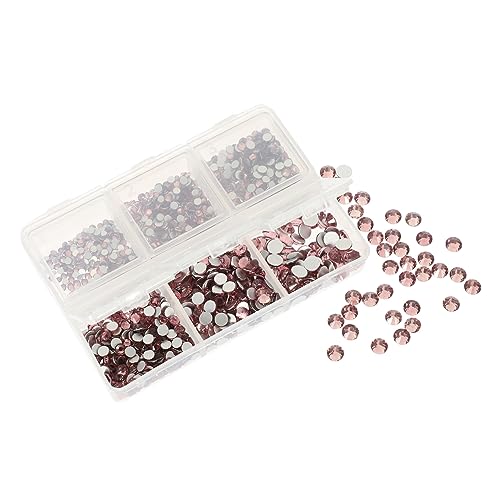 DRESSOOS 1 Satz Flache Strass-accessoires Diamanten Für Nägel 3d-nailart-aufkleber Nagelhandwerk Nailart-diamanten Strasskleber Für Nägel Nagel Diamanten Nagelkunstaufkleber Lavender Glas von DRESSOOS