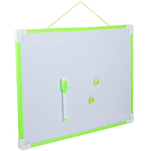 DRESSOOS 1 Satz Hängetafel Notiztafel fürs Büro Mini-Whiteboards Bretter Planke Weiß kinder schreibtafel office organizer deko staffelei kreative Schautafel praktisches Memoboard PVC Green von DRESSOOS