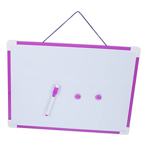 DRESSOOS 1 Satz Hängetafel dekoratives Whiteboard dekoratives Memoboard kinder schreibtafel zeichenpad kinder Notizbuch staffelei Notiztafel für die Schule löschbares Memoboard PVC Violett von DRESSOOS