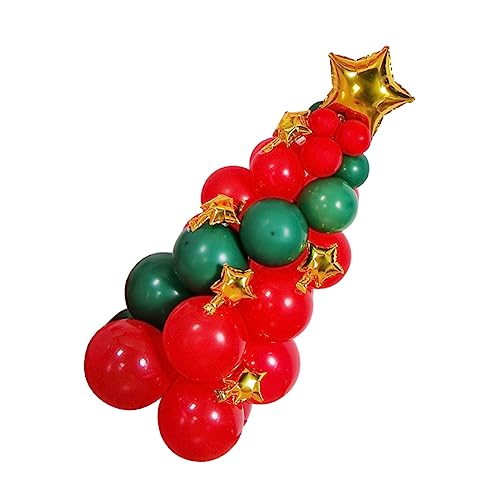 DRESSOOS 1 Satz Weihnachtsbaumballons Ballons aus Zuckerstangen weihnachtsballon dekor kinder weihnachtsdeko weihnachtsbaumdeko festlicher Ballon Latexballons Aluminiumfolie Colorful von DRESSOOS