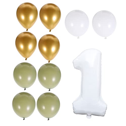 DRESSOOS 1 Satz Zahlenballon luftbalondeko party sachen Partyzubehör Geburtstagsfeier gebutagsdeko Jubiläum Nummer 5 Ballon Anzahl Geburtstagsballons kindergeburtstag dekoration Emulsion von DRESSOOS