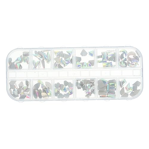 DRESSOOS 1 Schachtel Masse Strasssteine Große Strasssteine Gesicht Strasssteine Strassanhänger Zum Basteln Klare Strasssteine Nageldiamanten, Strasssteine Nail Strass-kit Glas Colorful von DRESSOOS