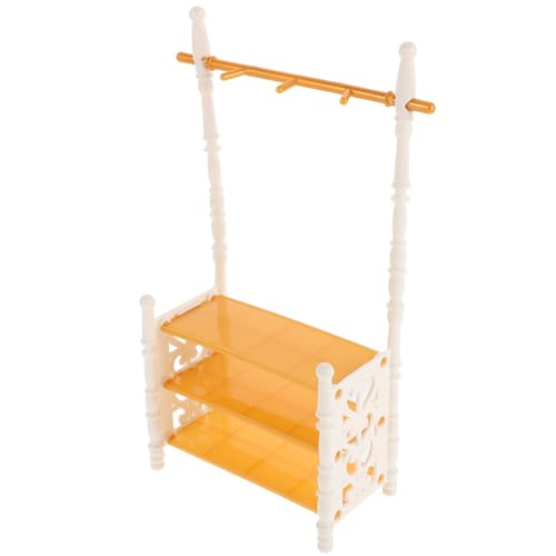 DRESSOOS 1 Set Kleidung Organizer Rack Puppe Kleiderständer Für Haustier Puppen Zubehör Für Spielhaus von DRESSOOS