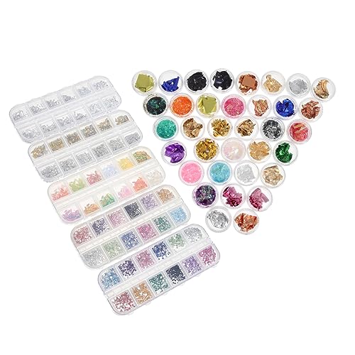 DRESSOOS 1 Set Strass Nagelkunst Dekore Folienpapier Für Kreative Maniküre Zubehör Für Fingernägel Perfektes Set Für DIY Nageldesign Ideal Für Frauen Und ädchen von DRESSOOS