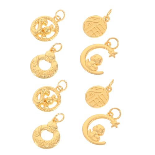 DRESSOOS 1 Set Tier-schlangen-anhänger Aus Zinklegierung, Mond-schlangen-Charm, Dekorative Schlangen-Elemente, Armband-Charm-halsketten-anhänger, DIY-schmuckherstellungszubehör von DRESSOOS