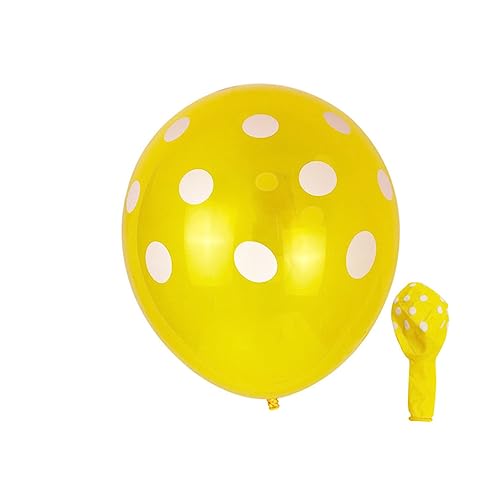 DRESSOOS 100 Stück 12 Zoll Latexballons Mit Polka Dot Design Bunte Aufblasbare Luftballons Für Hochzeit Geburtstag Und Party Dekoration Gemischte Farben Für Jede Feier von DRESSOOS