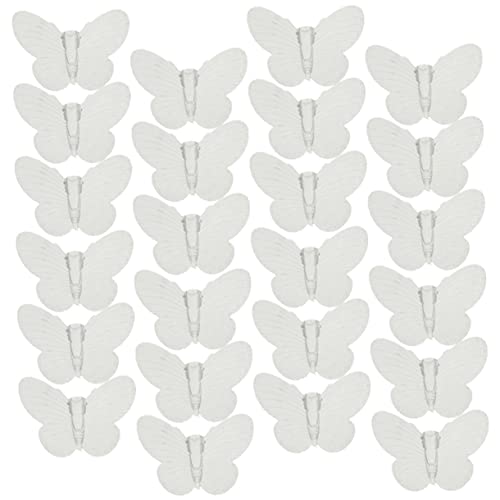 DRESSOOS 100 Stück Schnur Schmetterlings-hängedekoration Schmetterlinge Gartendeko Leichte Schmetterlingsverzierungen Schmetterlinge Hängen Schmetterlingsanhänger Transparent P.s von DRESSOOS