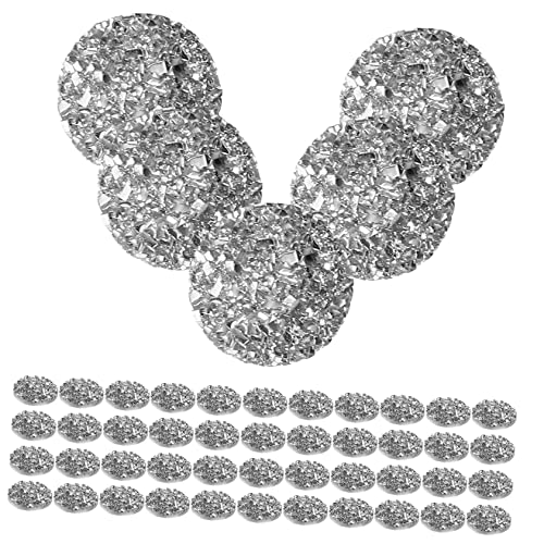 DRESSOOS 100St Schmuckzubehör bastelzeug the craft silve DIY-Zubehör rhinestone DIY liefert zubehör aus strasssteinen selber machen Kristallverzierungen Strass-Flatback-Dekore Harz von DRESSOOS