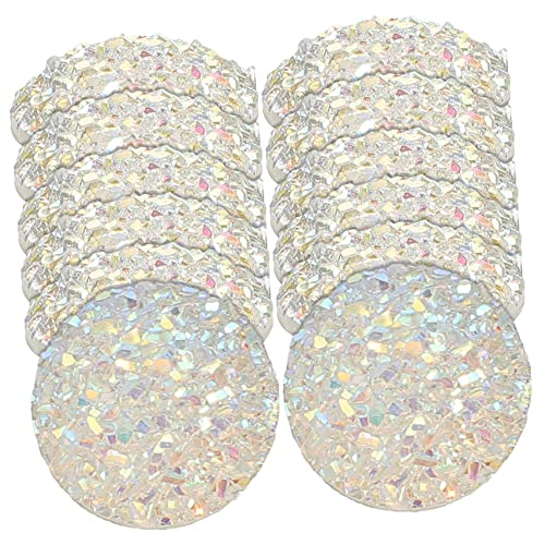 DRESSOOS 100st Gypsophila-flachbodenbohrer Strass Flatback Strassverzierungen Flatback-edelstein Klare Strasssteine Strass-patches Strassbesatz Flatback-verzierungen Flatback-patches Harz von DRESSOOS