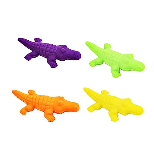 DRESSOOS 12 Stk Radiergummis Spielzeug Krokodil Figur Mini Krokodilspielzeug Spaß stationär süße radiergummis geburtstagsgeschenk für kinder Radiergummis für Kinder neuartige Radiergummis von DRESSOOS