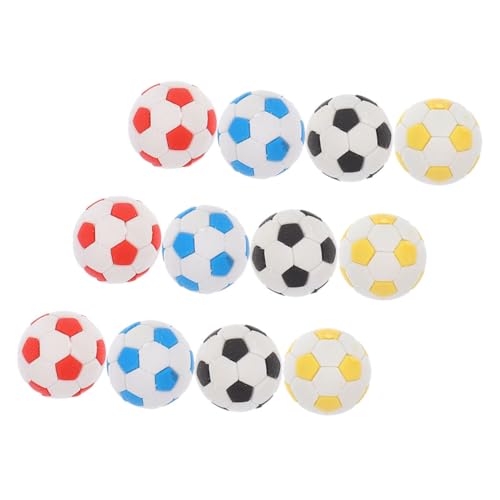 DRESSOOS 12 Stück Fußball Radiergummi Fußbälle Radiergummi Mini Fußball Sand Radiergummi Radiergummis Für Den Schulanfang Cartoon Radiergummi Mini Fußball Radiergummi von DRESSOOS