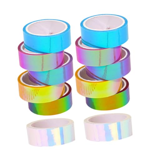 DRESSOOS 18 Stk Farbverlaufsband Tagebuch Washi Tape Washi Tape Zur Dekoration Kreatives Klebeband Klebriges Papierband Washi-tape Für Scrapbooking Regenbogen Klebeband Kinderband Pvc von DRESSOOS