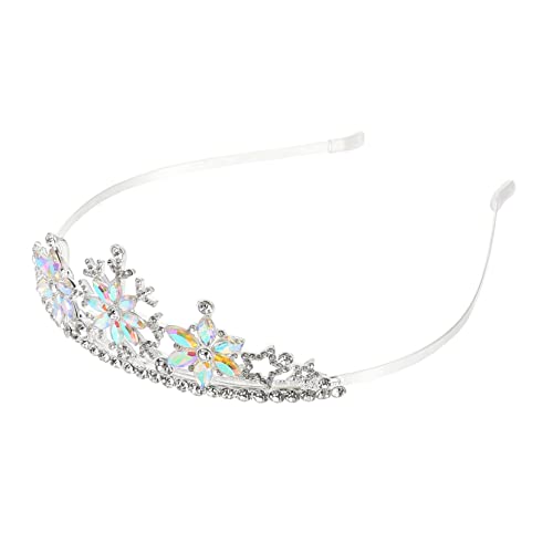 DRESSOOS 1Stk Krone Stirnband für geburtstagskrone für birthday crown mit Schneeflockenkrone Party-Haarreifen-Krone deko weihnachten weihnachtsdeko Party-Haarschmuck von DRESSOOS