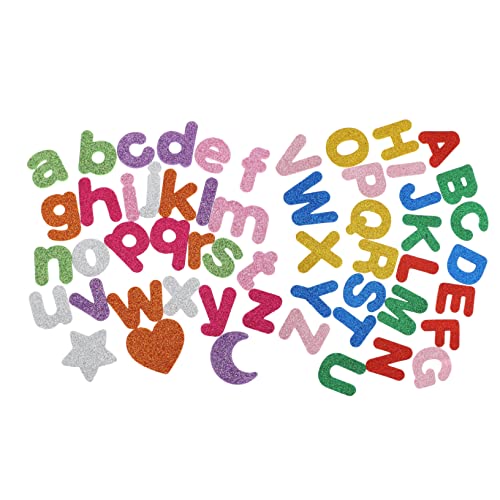 DRESSOOS 2 Packungen/52 Stück Pädagogische Buchstaben Sticker Dekorative Alphabet Aufkleber Für Kinder Perfekt Für Schulprojekte Und Bastelarbeiten von DRESSOOS