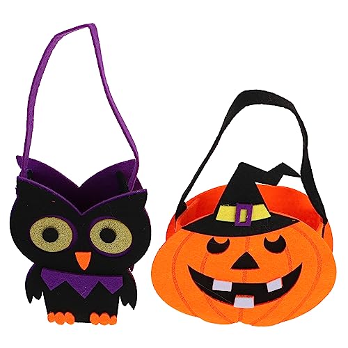 DRESSOOS 2 Stücke Halloween Candy Körbe Körbe Kreative Tragetaschen Party Favor Körbe von DRESSOOS