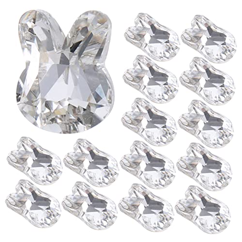 DRESSOOS 20 Stück Nagel Dekorationssets Mit Kaninchen Strass Ornamenten Für Kreative Nail Art Designs Ideal Für Frauen Und Nagelstudios von DRESSOOS